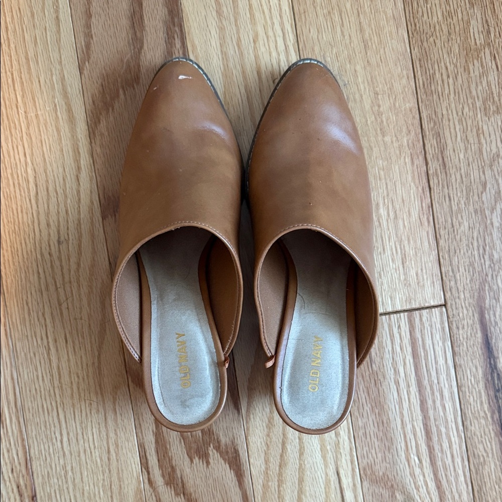 Old Navy Women's Brown Slip-On Mules